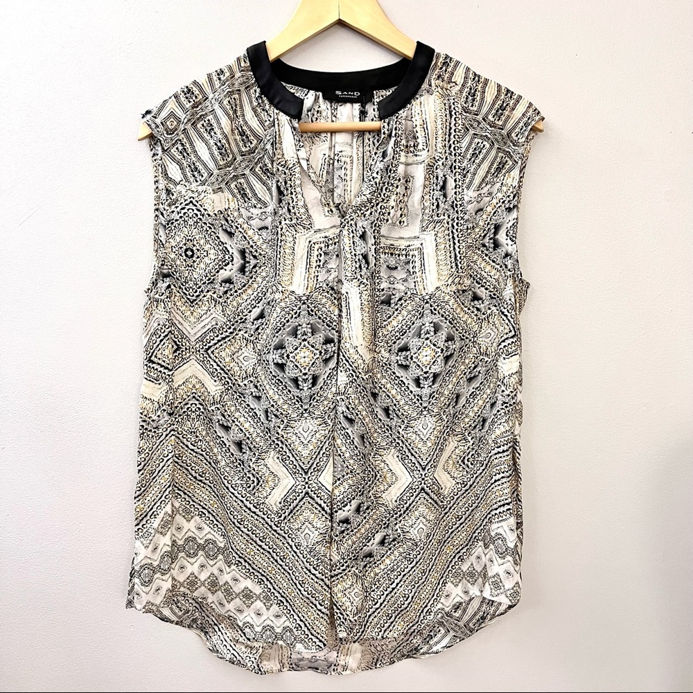 NWT SAND Copenhagen Silk Sleeveless Blouse
